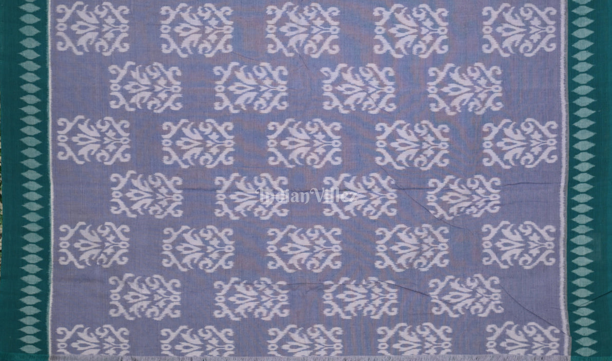Light Blue Odisha  Pure Sambalpuri  Cotton Saree
