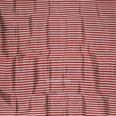 Grey Red Nabakothi Contemporary Designer Silk Saree