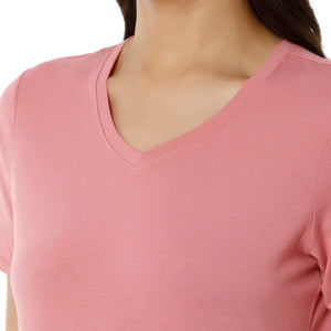 V-Neck Sleep Tee - Mauveglow