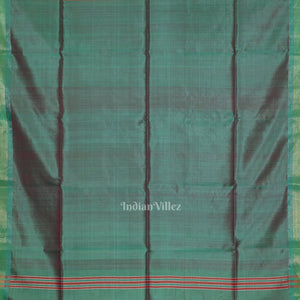 Multi Colour Dual Tone Pure Bishnupuri Silk Saree