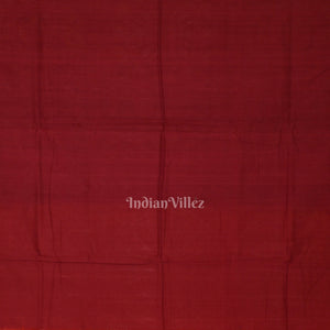 Orange Maroon Circle Flowers Sambalpuri Pure Cotton Saree