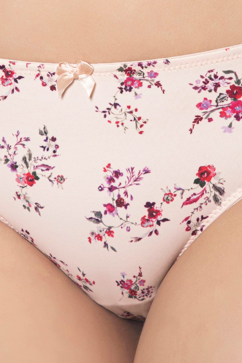 Smooth Charm Bikini Panty - Rosewater Print