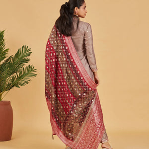 Festive Grey Embroidered Kurta Set