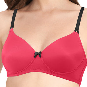 Smooth Dreams Padded Non-wired T-shirt Bra - Cerise