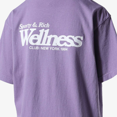 SPORTY & RICH | WELLNESS NY T-SHIRT { VIOLET/WHITE