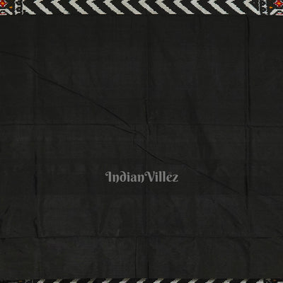 Exclusive Black Pochampally Ikat Handloom Silk Saree