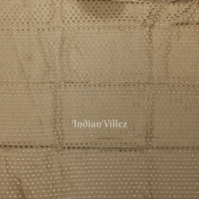 Silver Zari Woven Tissue Banarasi Saree with Floral Handwork