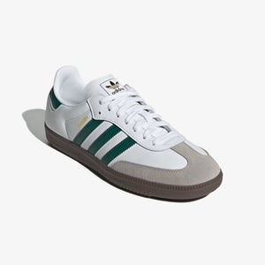 ADIDAS ORIGINALS | SAMBA OG { CLOUD WHITE/GREEN/CLEAR GRANITE