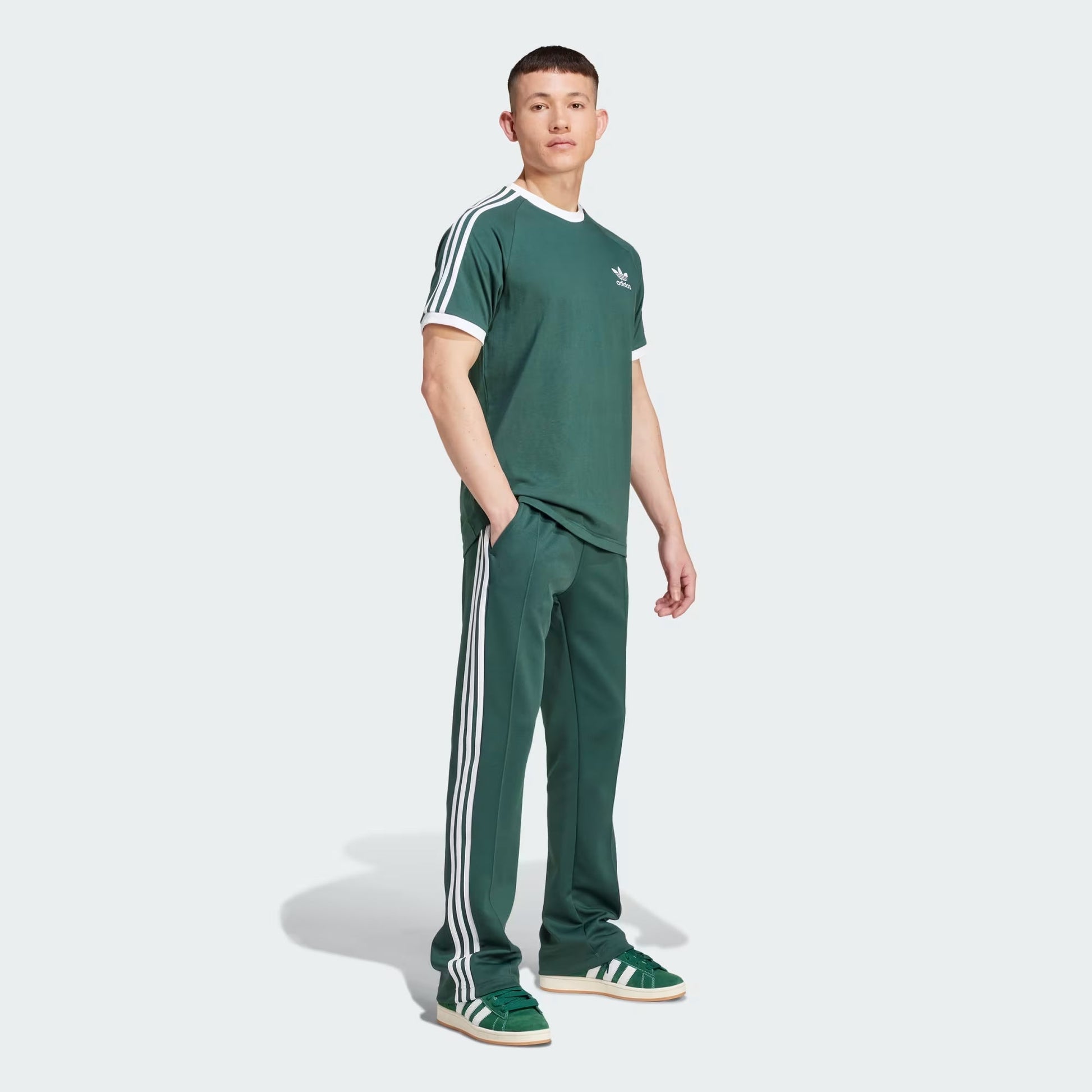 ADIDAS ORIGINALS | 3-STRIPES TEE { MINERAL GREEN