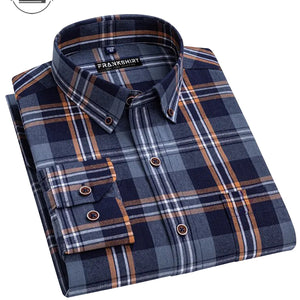 Blue and Grey Check I Regular Fit I 100% Cotton Shirt