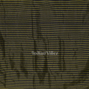 Black Neon Yellow Odia Barnamala Contemporary Silk Saree