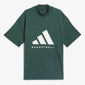 Adidas | BASKETBALL TEE  { MINERAL GREEN