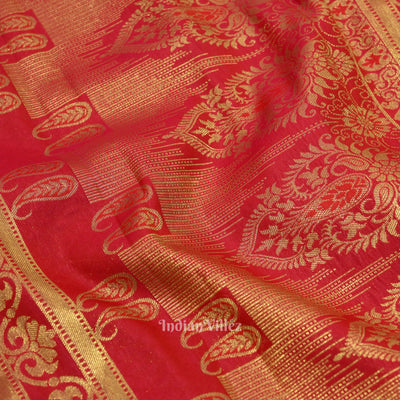 Copper Sulphate Pure Kanjivaram Silk Saree