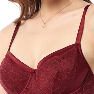 Eternal Bliss Non-padded Wired Bra - Rio Red