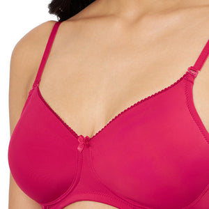 Smooth Elegance Padded Non-wired T-shirt Bra - Pursian Red