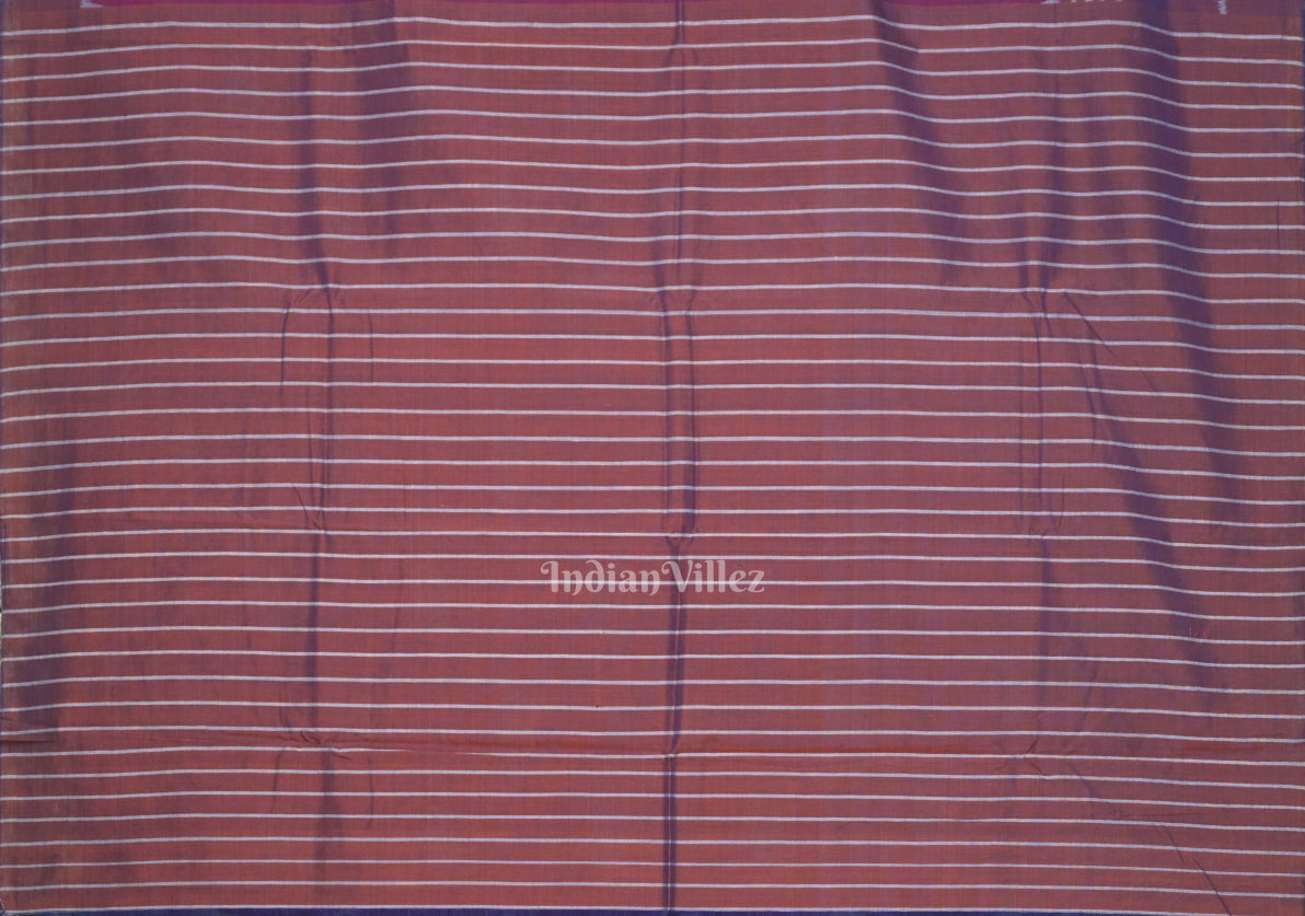 Purple Dual Tone Tribal Theme Sambalpuri Cotton Saree