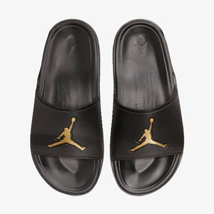 JORDAN | JUMPMAN SLIDES { BLACK/METALLIC GOLD