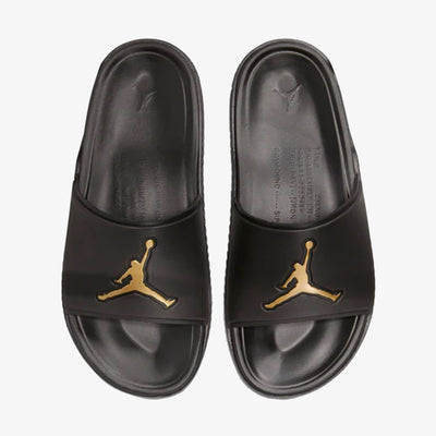 JORDAN | JUMPMAN SLIDES { BLACK/METALLIC GOLD