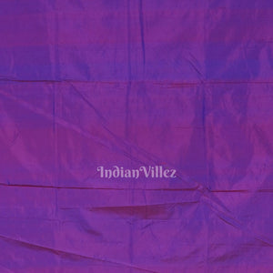 Violet Dual Tone Krishna Rasa Leela Pattachitra Saree
