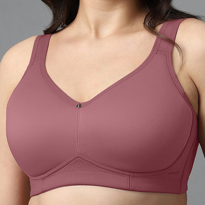 Airy Padded Non-wired Support Bra - Mesa Rose