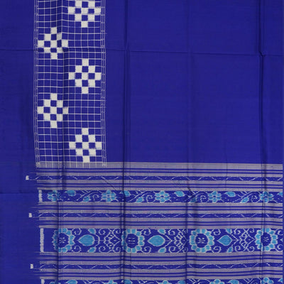 Blue Contemporary Pasapali Sambalpuri Silk Saree