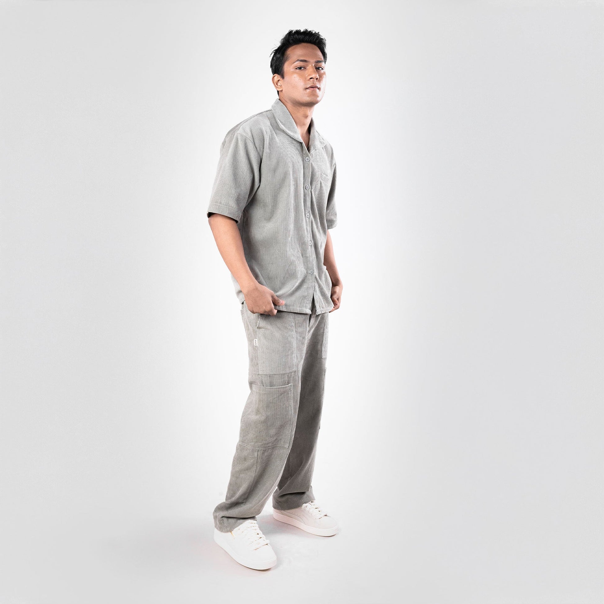 SUPERKICKS | CORDUROY PANT { SLATE GREY