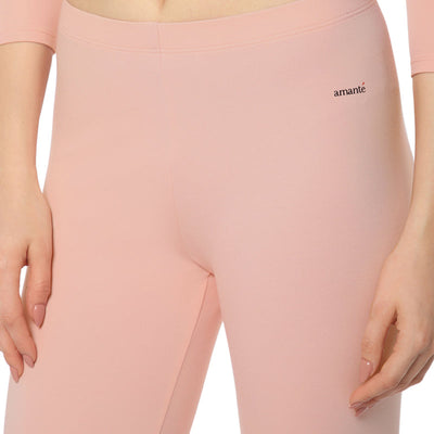 LuxeHeat Leggings - Cameo Rose