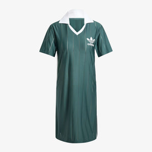 ADIDAS ORIGINALS | ADICOLOR 3-STRIPES PINSTRIPE DRESS { MINERAL GREEN