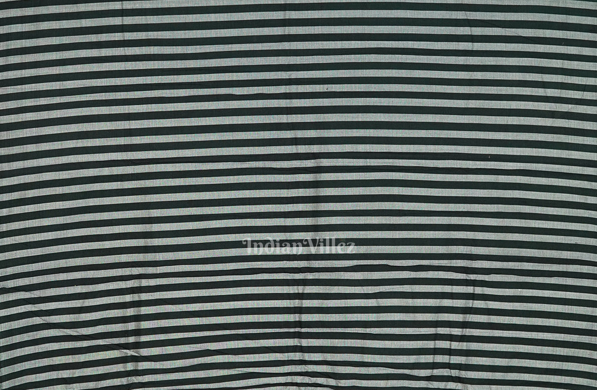 Brownish Green Zodiac Symbol Odisha Ikat Sambalpuri Pure Cotton Saree