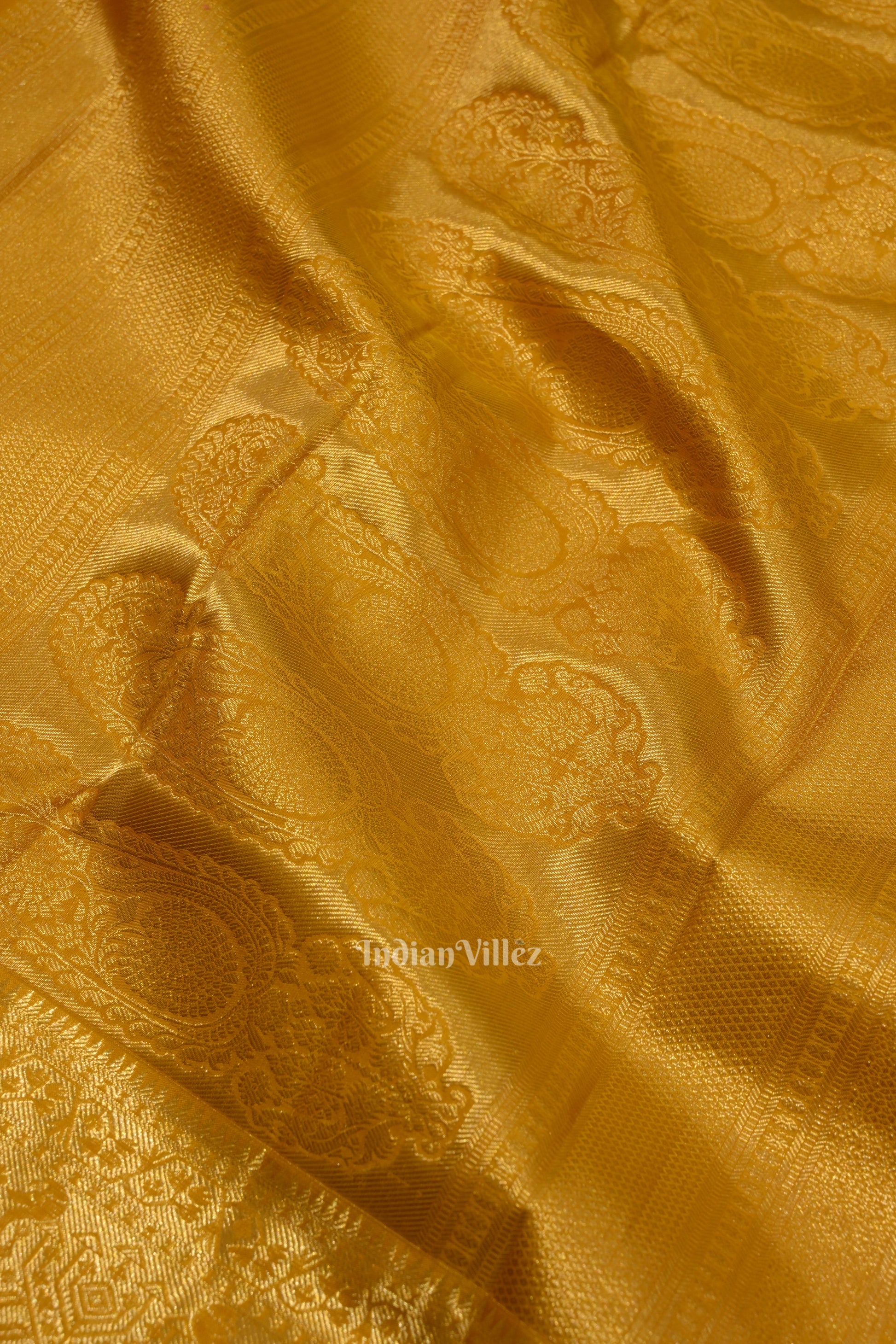 Pink With Mustard Yellow Bird Theme Pure Kanjivaram Silk Saree