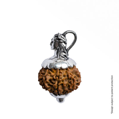 Adiyogi Pendant (12 Mukhi Nepali  Rudraksha) With Chain