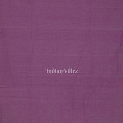 Lavendar Butta Design Cotton Paithani Saree