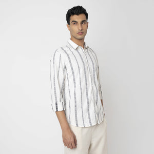 Striped Cotton Casual Shirt