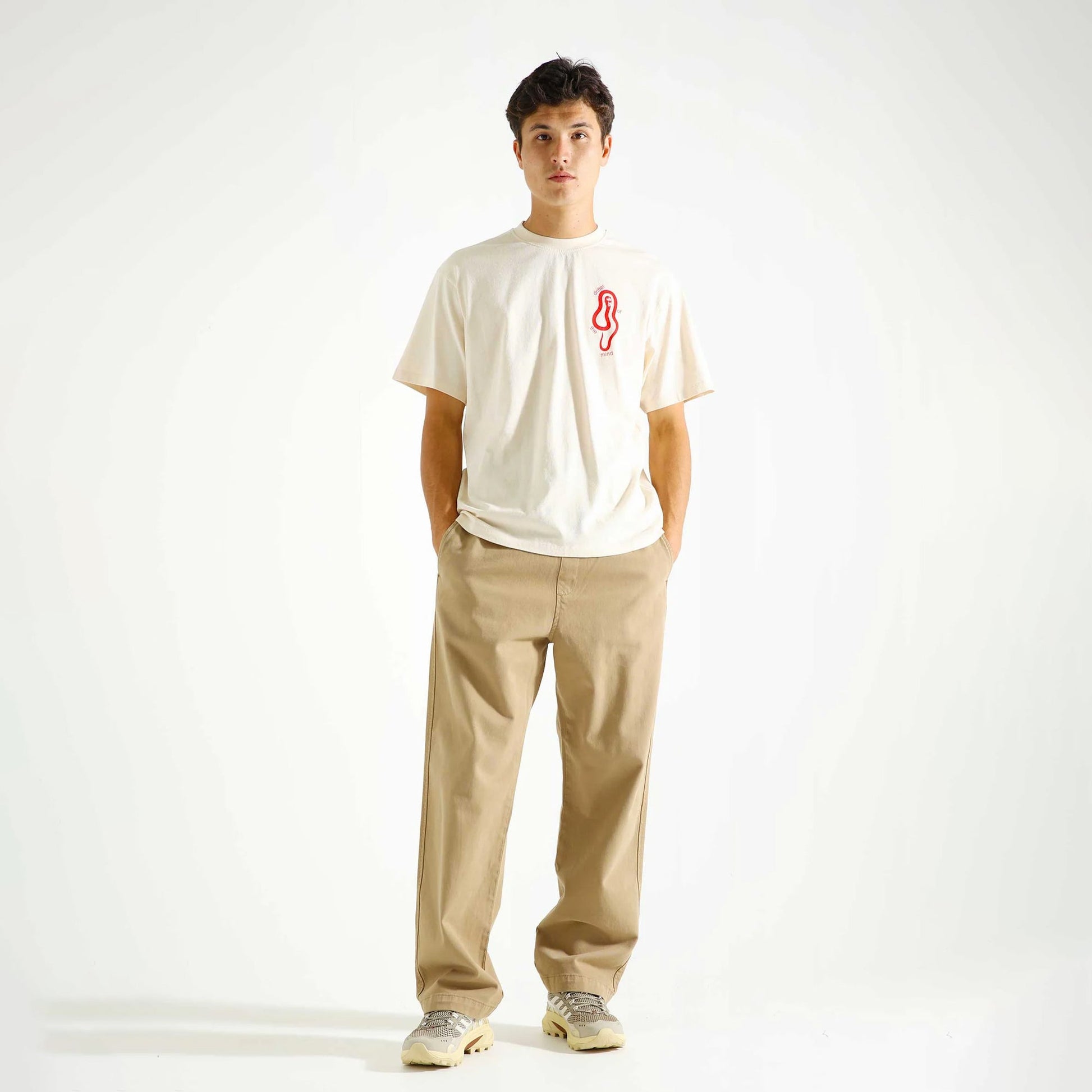 EDWIN | MIND DRIFTER T-SHIRT { WHITECAP GRAY