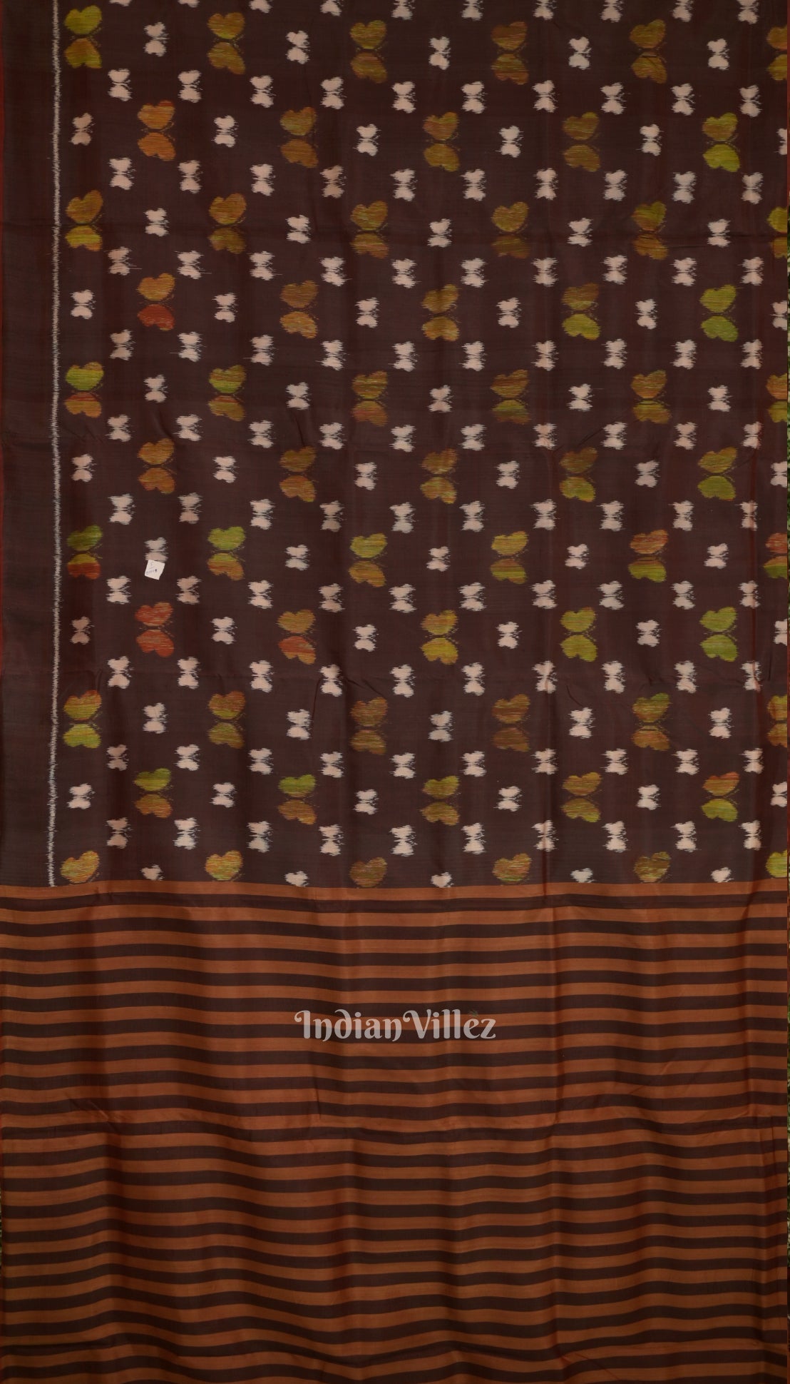 Maroon Dual Tone Butterfly Design Contemporary Silk Saree