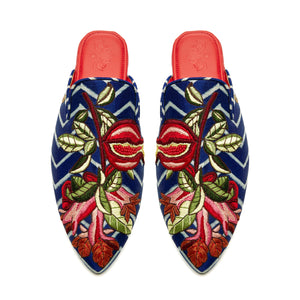 The Precious Pomegranate Cone Mules Women