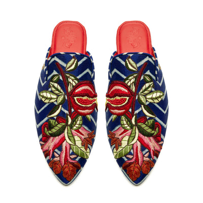 The Precious Pomegranate Cone Mules Women