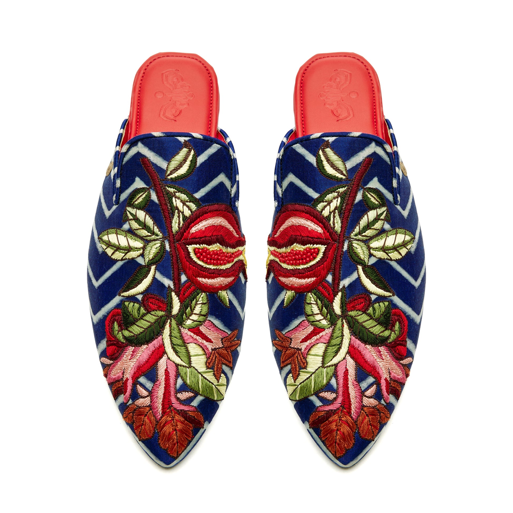 The Precious Pomegranate Cone Mules Women