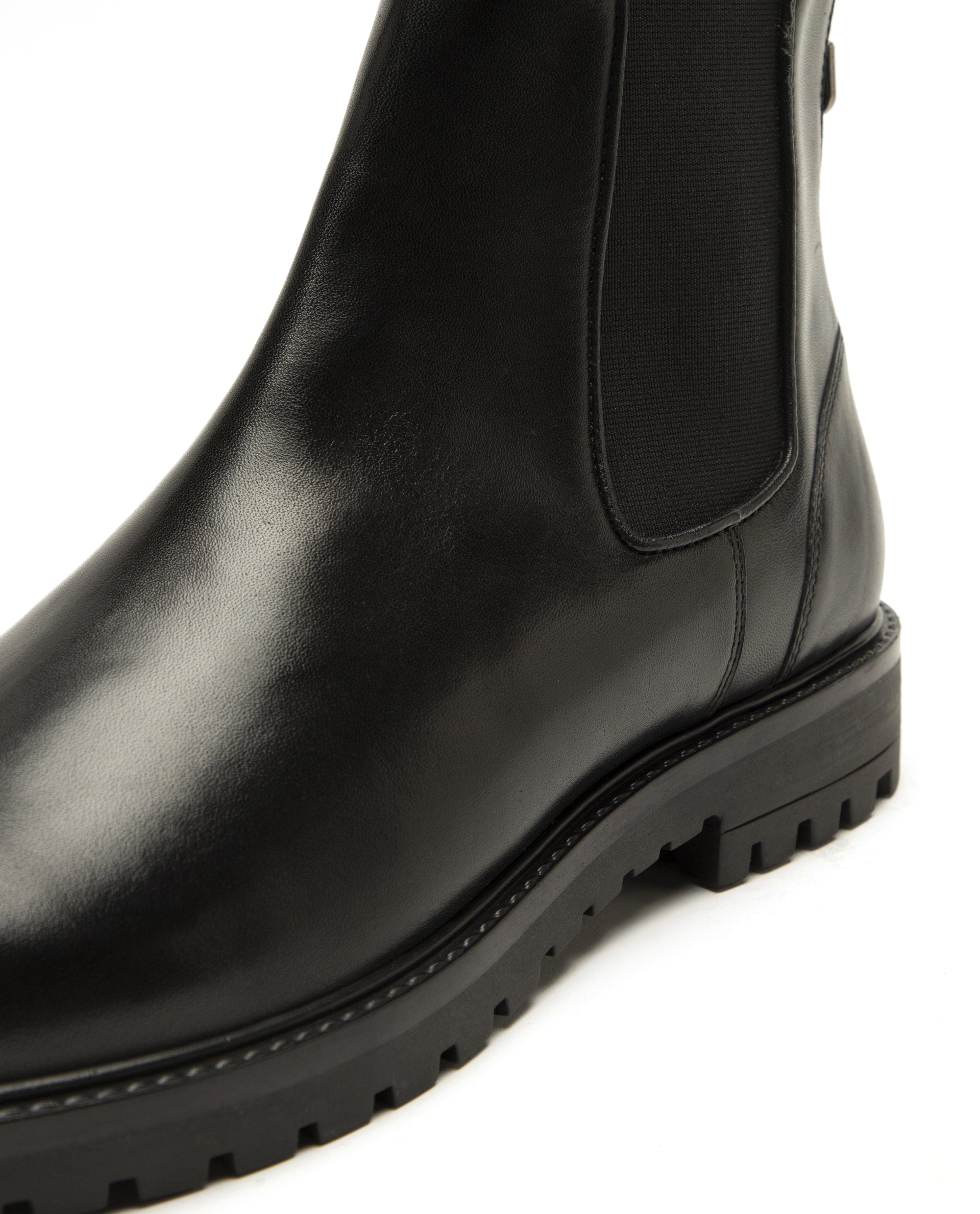 Rare Rabbit Men's Gum Black Classic Chelsea Boot