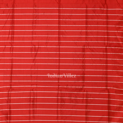 Black Red Pasapali Border Sambalpuri Ikat Silk Saree