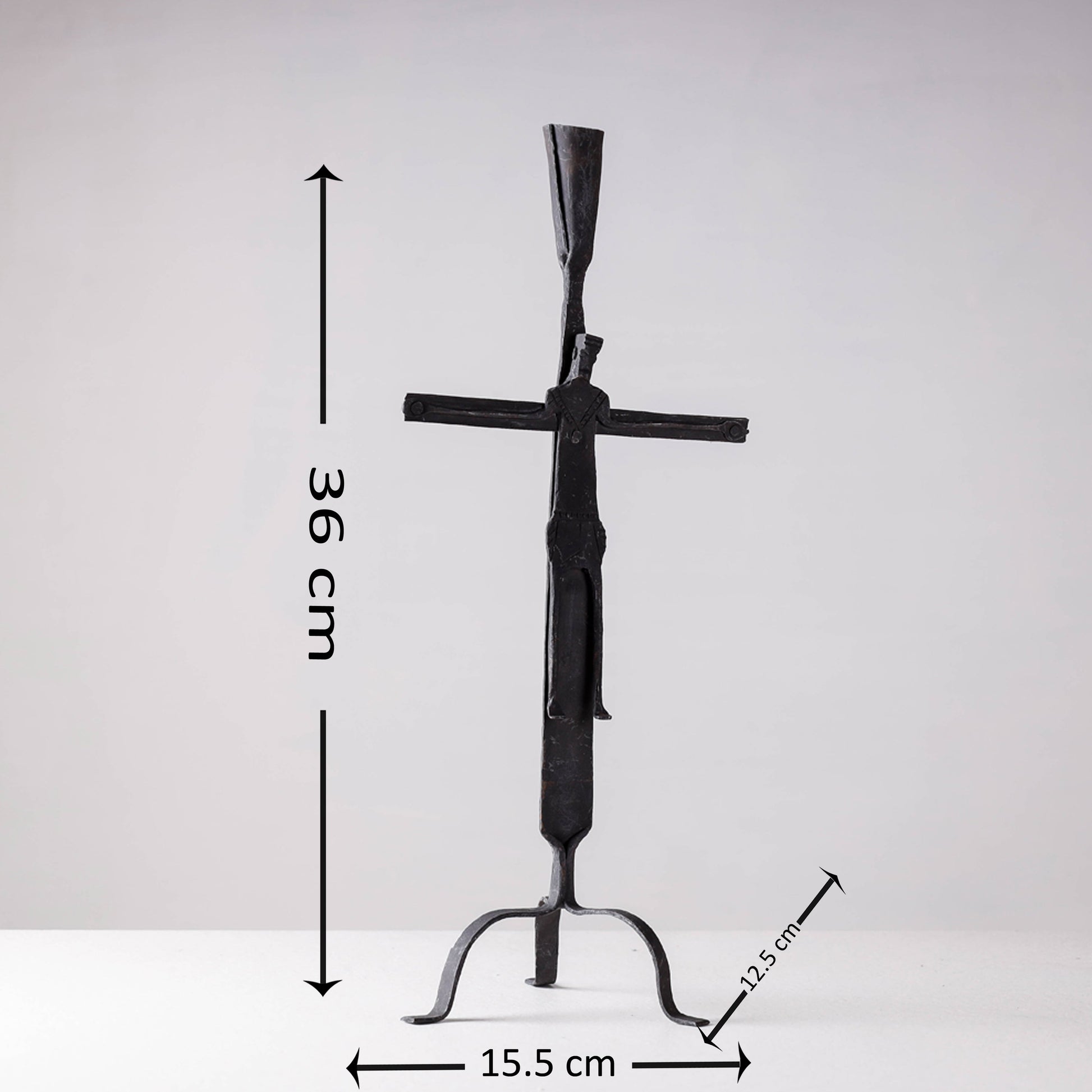Bastar Tribal Wrought Iron Esu Candle Stand