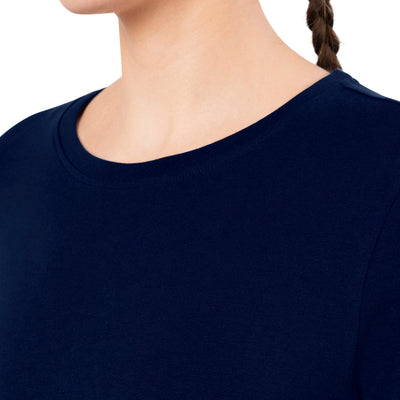 Essential Long Sleeve Round Neck T-Shirt - Midnight
