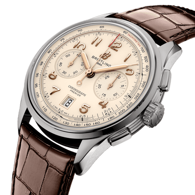 Breitling Premier B01 Chronograph Cream Dial Men 42mm