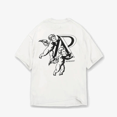 Represent | CHERUB INITIAL T-SHIRT  { FLAT WHITE