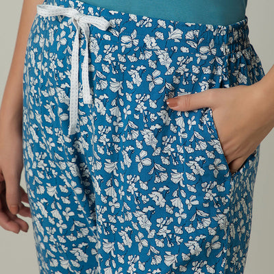 Full Length Pyjama Bottom - Vallarta Ditsy Print