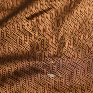 Dark Maroon With Golden Floral Motif Pure Kanjivaram Silk Saree