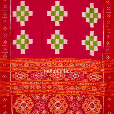 Rani Red Pasapali Border Designer Contemporary Silk Saree
