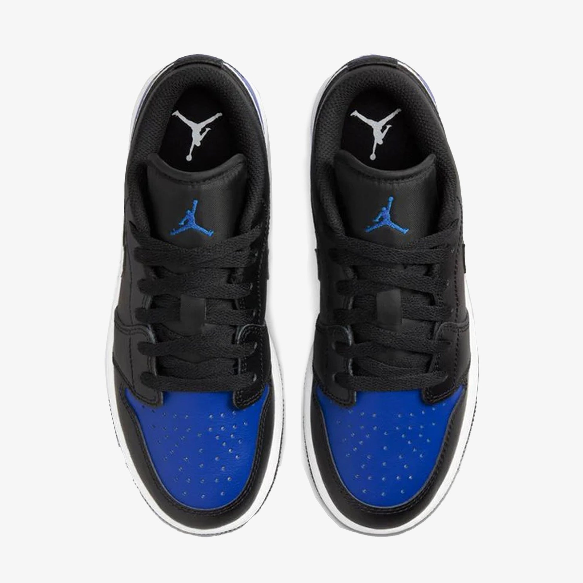 JORDAN | AIR JORDAN 1 LOW SE (GS) { BLACK/WHITE-GAME ROYAL