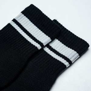 Superkicks | CREW SOCKS  { BLACK