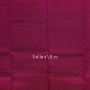 Deep Maroon With Golden Floral Design Pure Kanjivaram Soft Silk Saree